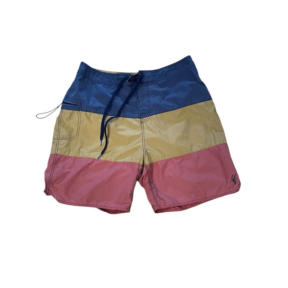 Toes On The Nose Board Shorts Swim Shorts Men’s Size 36 Multicolor Striped -Surf